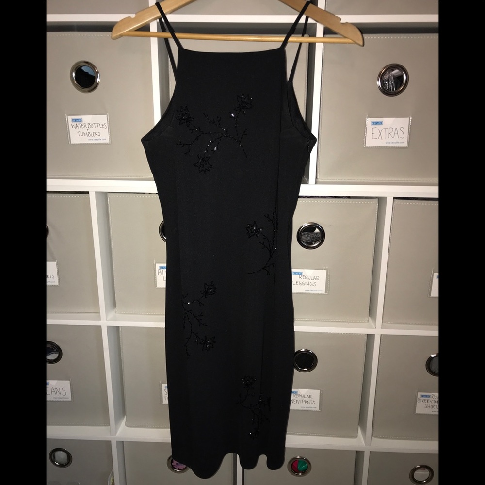 Black Halter Neck Dress